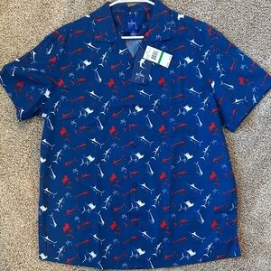 Men's Guy Harvey Blue Patterned Shirt